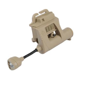 LED Helmet Lamp IR White  Red Green in Coyote Brown